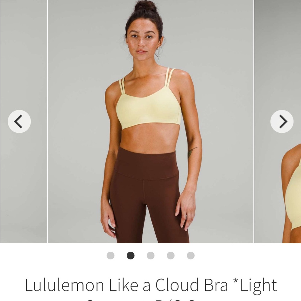 Lululemon Like a Cloud Bra *Light Support, B/C Cup
Finch Yellow